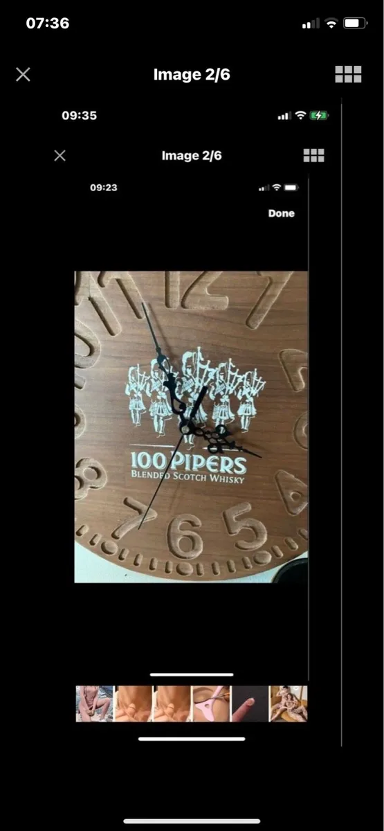 100 Pipers Whisky- Bar Clock and Dish - Image 2