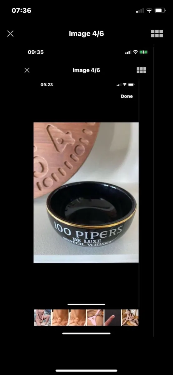 100 Pipers Whisky- Bar Clock and Dish - Image 4