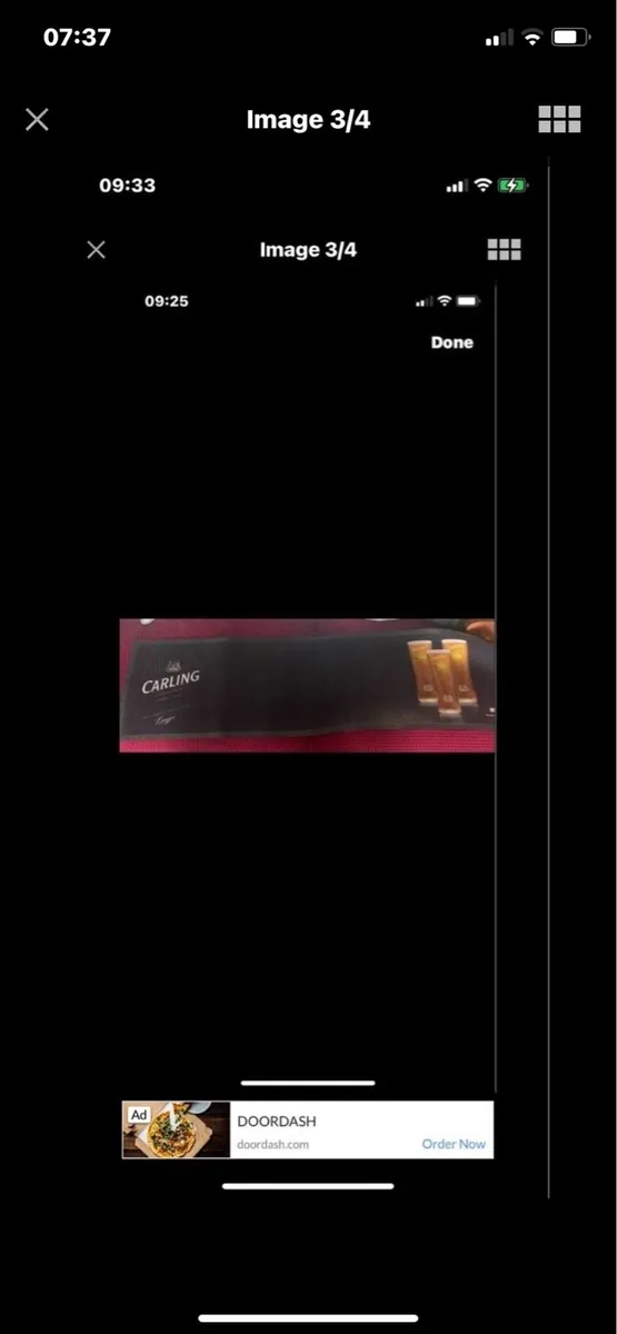 Large Carling Bar Runner/ Drip Mat - Image 3