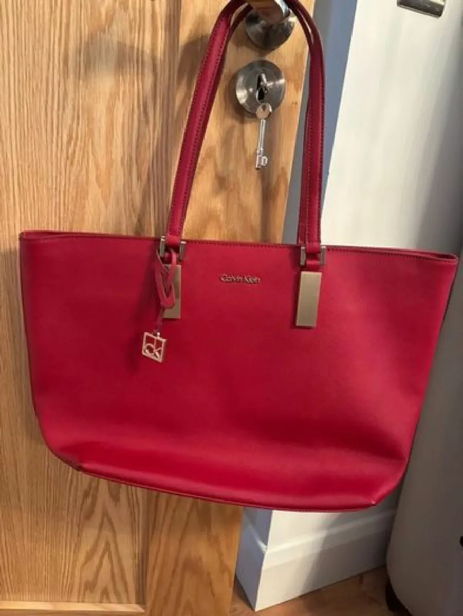 Calvin Klein red Tote Sofiano Hand bag - Image 1