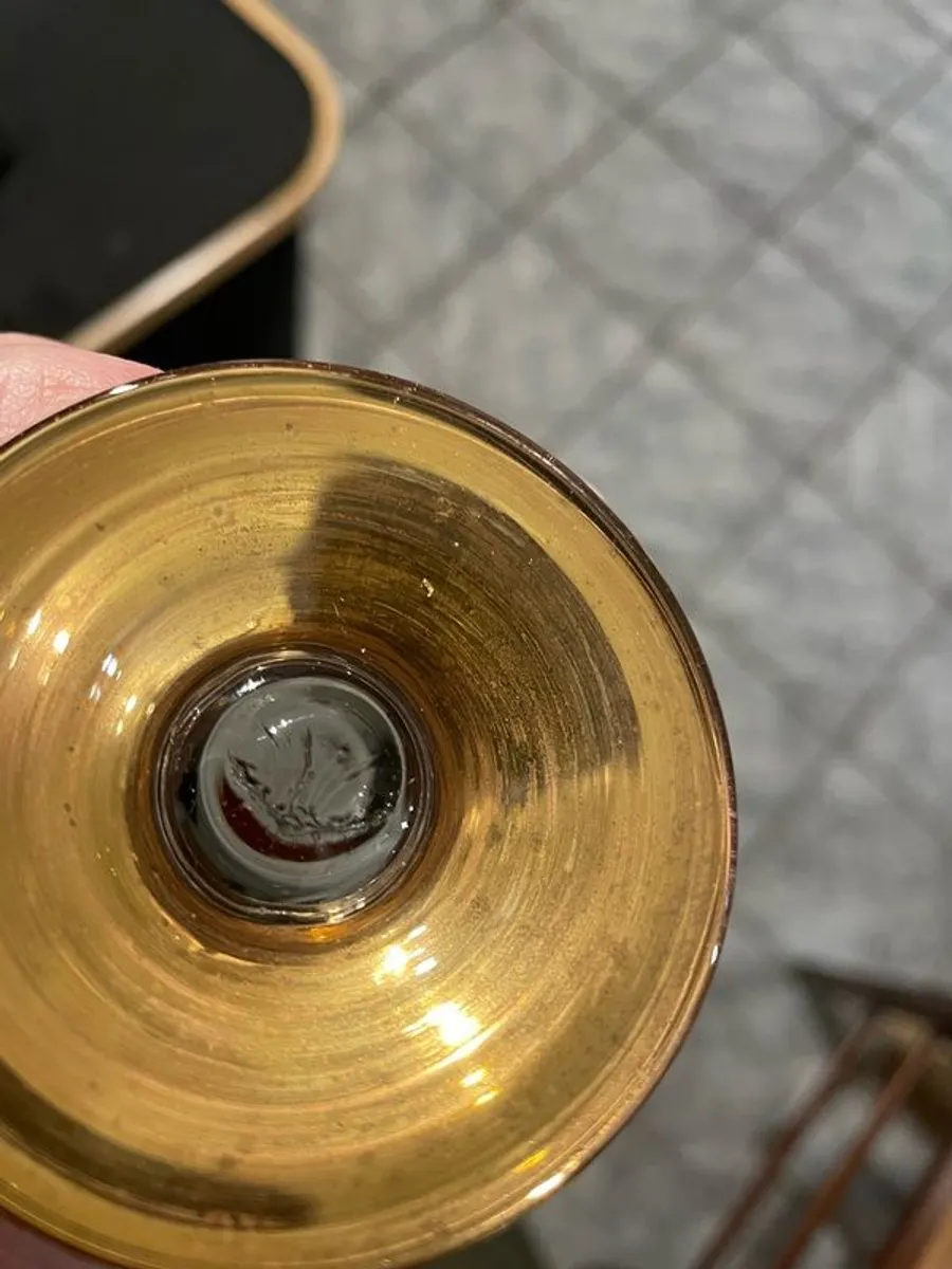 REDUCTION Art Deco "atomic" cocktail / liqueur glasses x 6 - Image 3