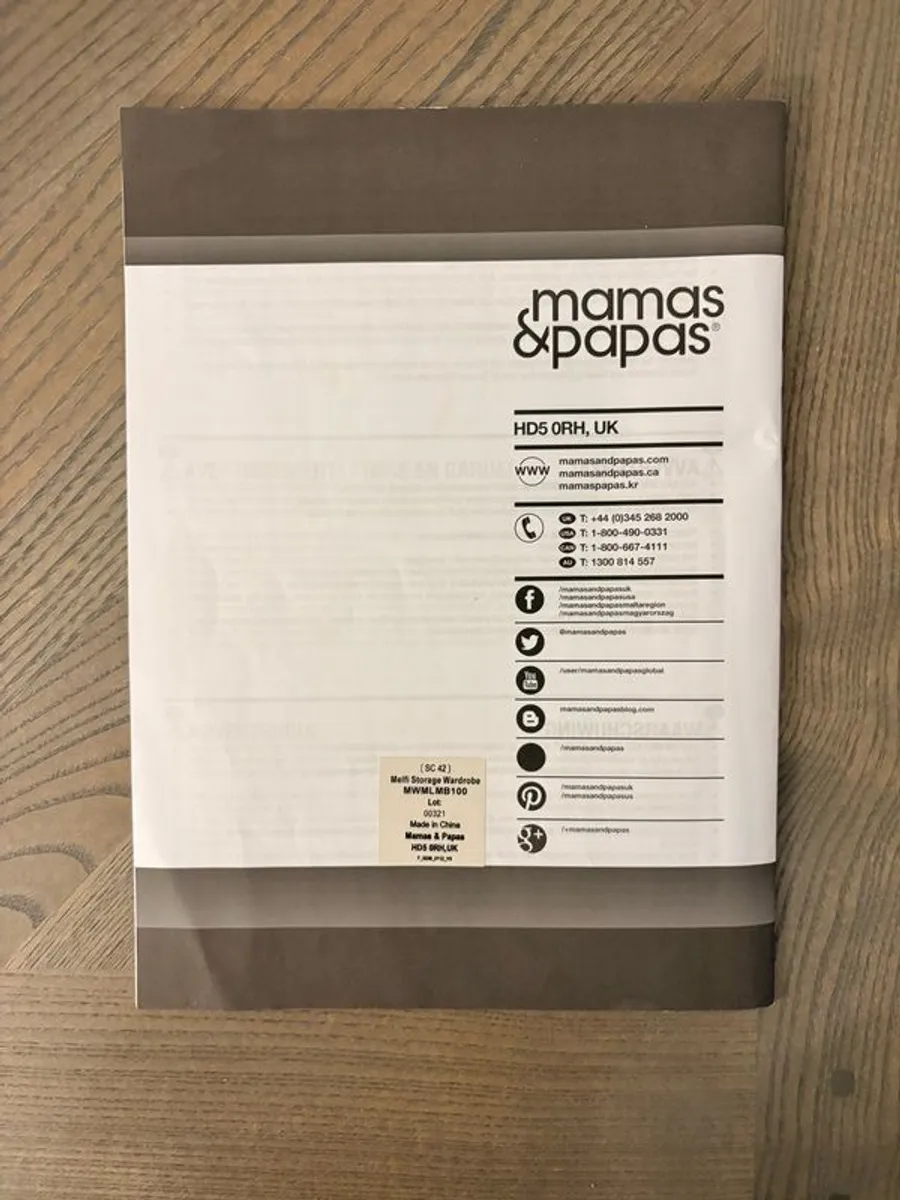 Mamas & Papas Navy Wardrobe - Image 4