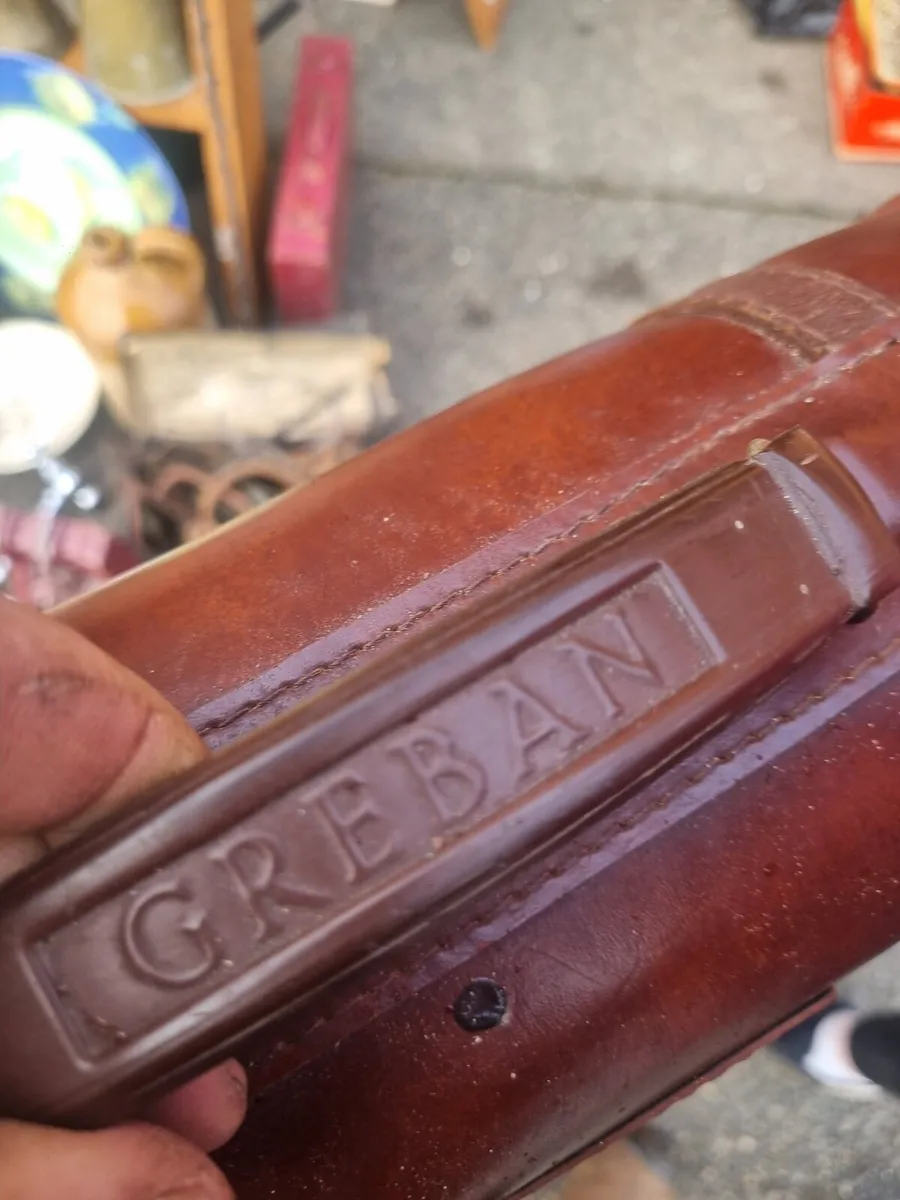 Vintage real leather bag - Image 3