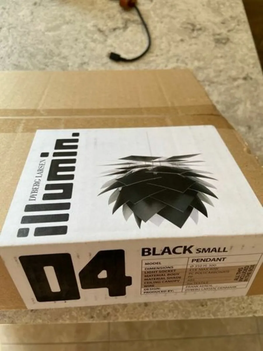 Dyberg Larsen Illumin Pendant Black NEW IN BOX - Image 3