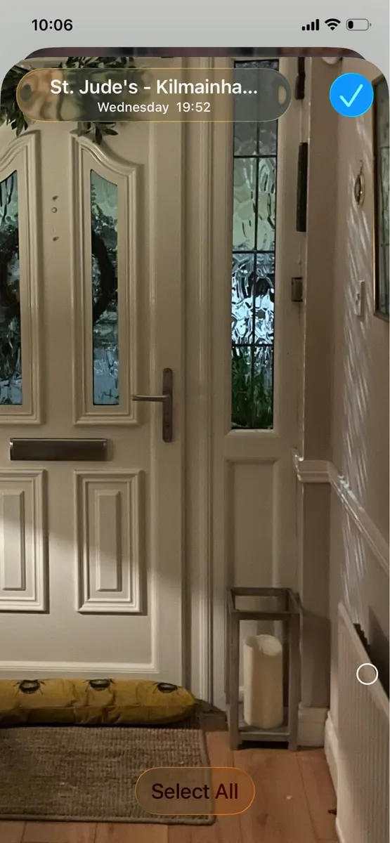 Wooden lantern 17” x 12” incl. candle on timer - Image 2