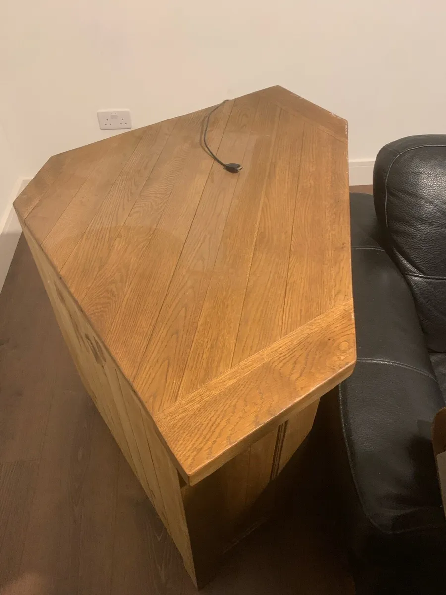 Tv unit - Oak corner unit - Image 3