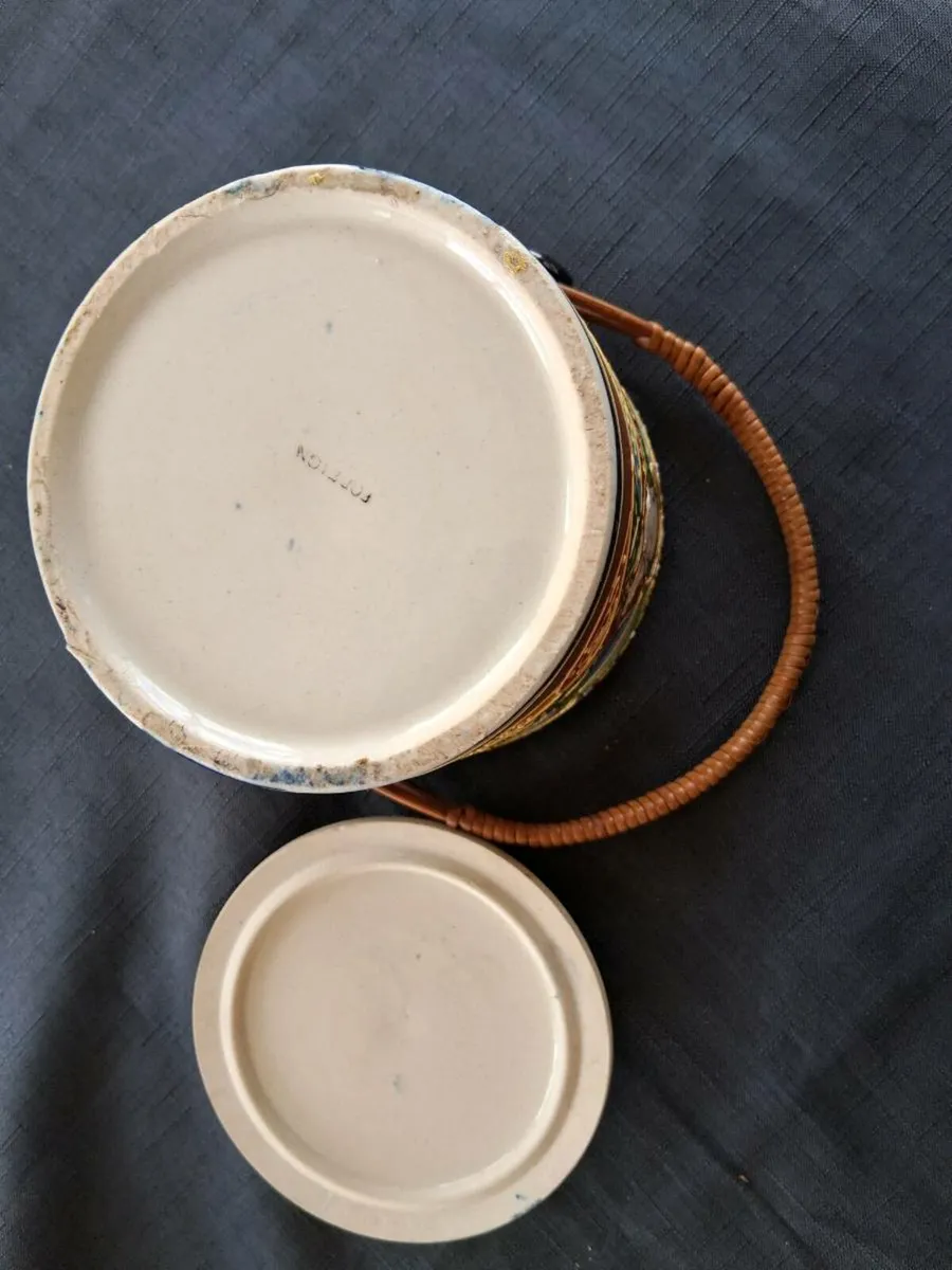 Japanese Ceramic Pot With Lid - Image 4