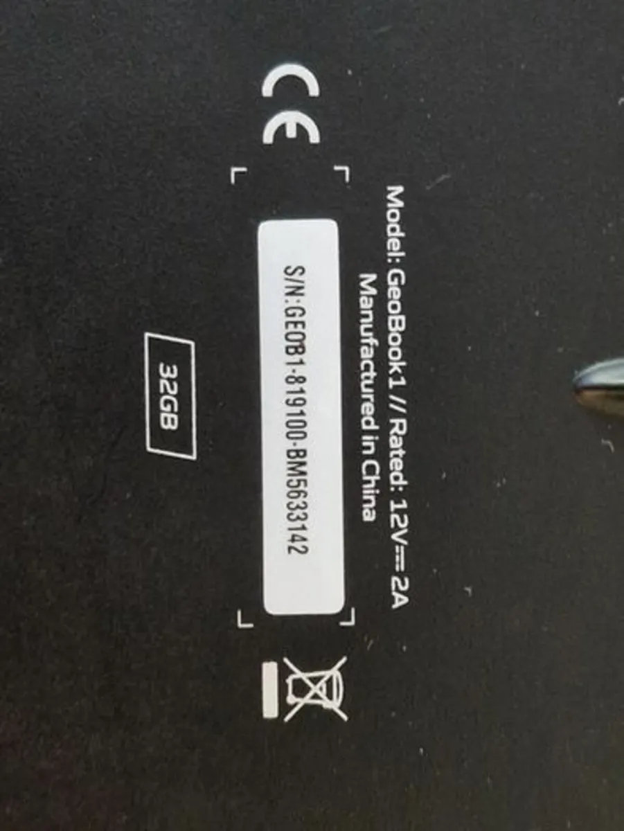 GeoBook1 Laptop Intel Celeron CPU N3350, 2GB, 32GB - Image 3