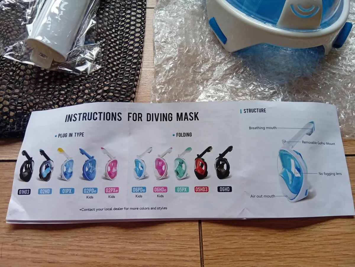 Brand New Quality Anti-Fog Snorkel Diving mask - Image 3