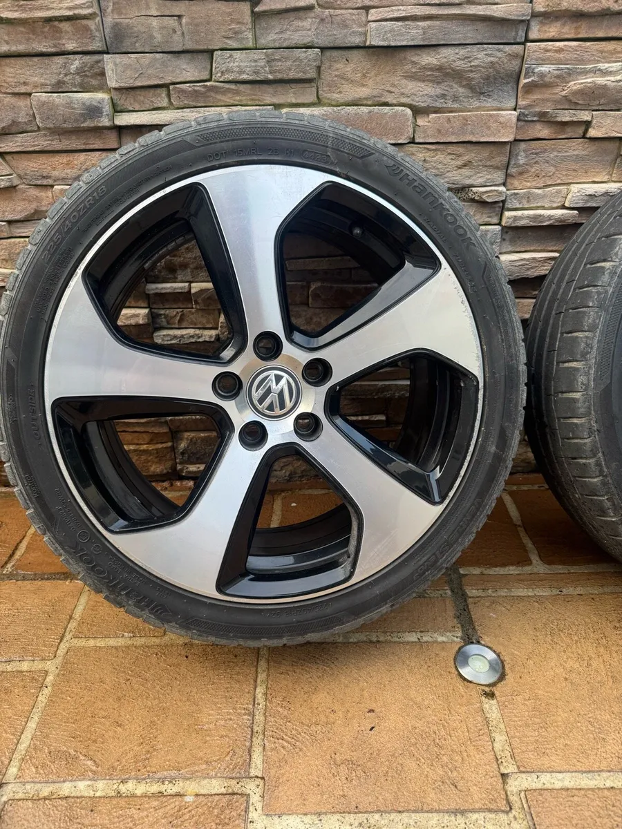 Genuine 18” VW golf gti alloys - Image 2