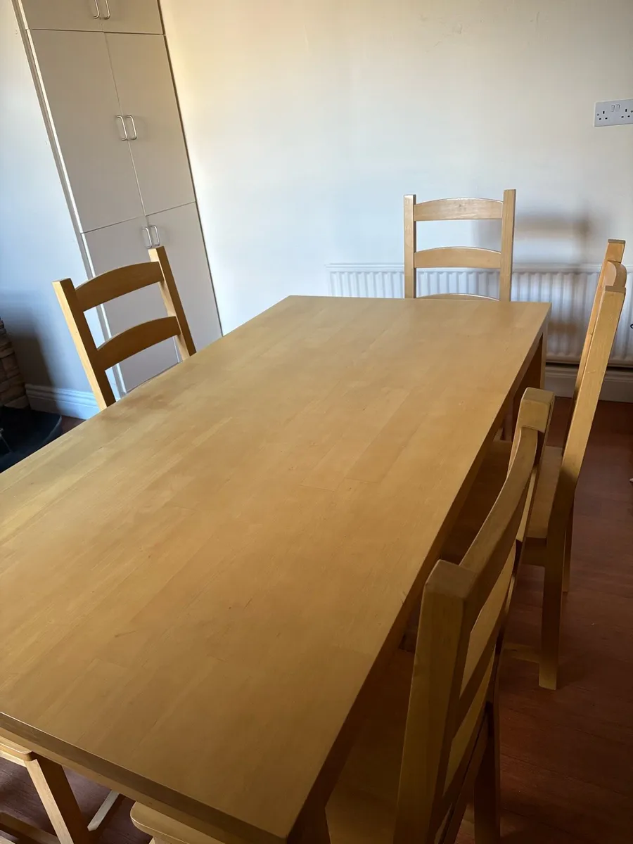 Kitchen table and 6 chairs - Image 3