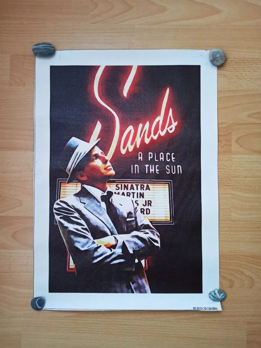Canvas print  "Sands a Place in the Sun"  Frank Sinatra  36.5x51cm