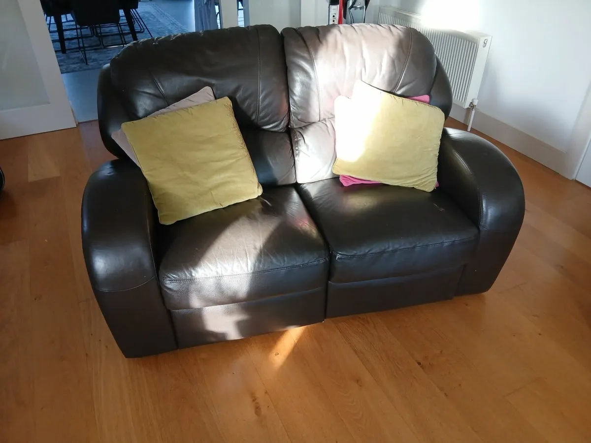 Leather Couchs for sale - Image 2