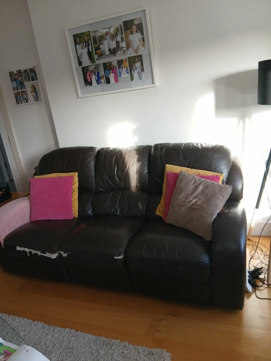 Leather Couchs for sale - Image 3