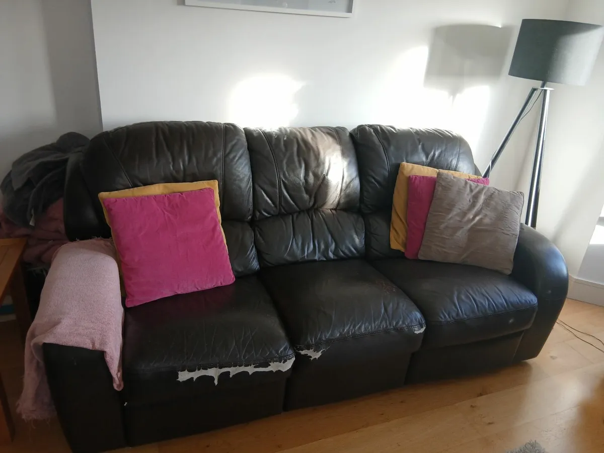 Leather Couchs for sale - Image 4