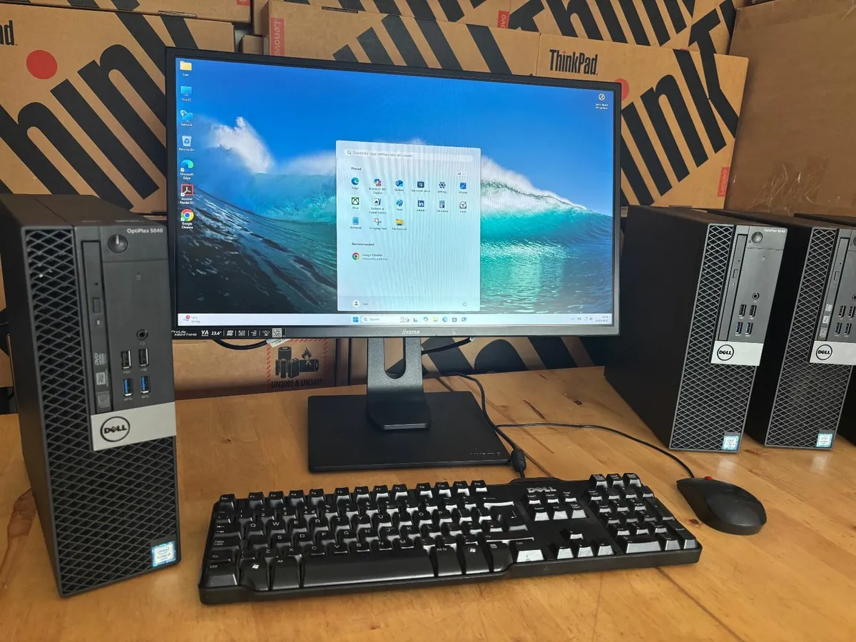 Dell Optiplex PC's-16Gb-24" Screen-Wifi-Windows 11 - Image 3