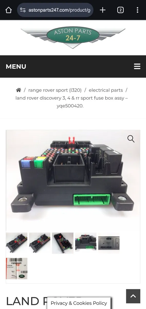 ROVER DISCOVERY 3, 4 & RANGE ROVER SPORT FUSE BOX - Image 4