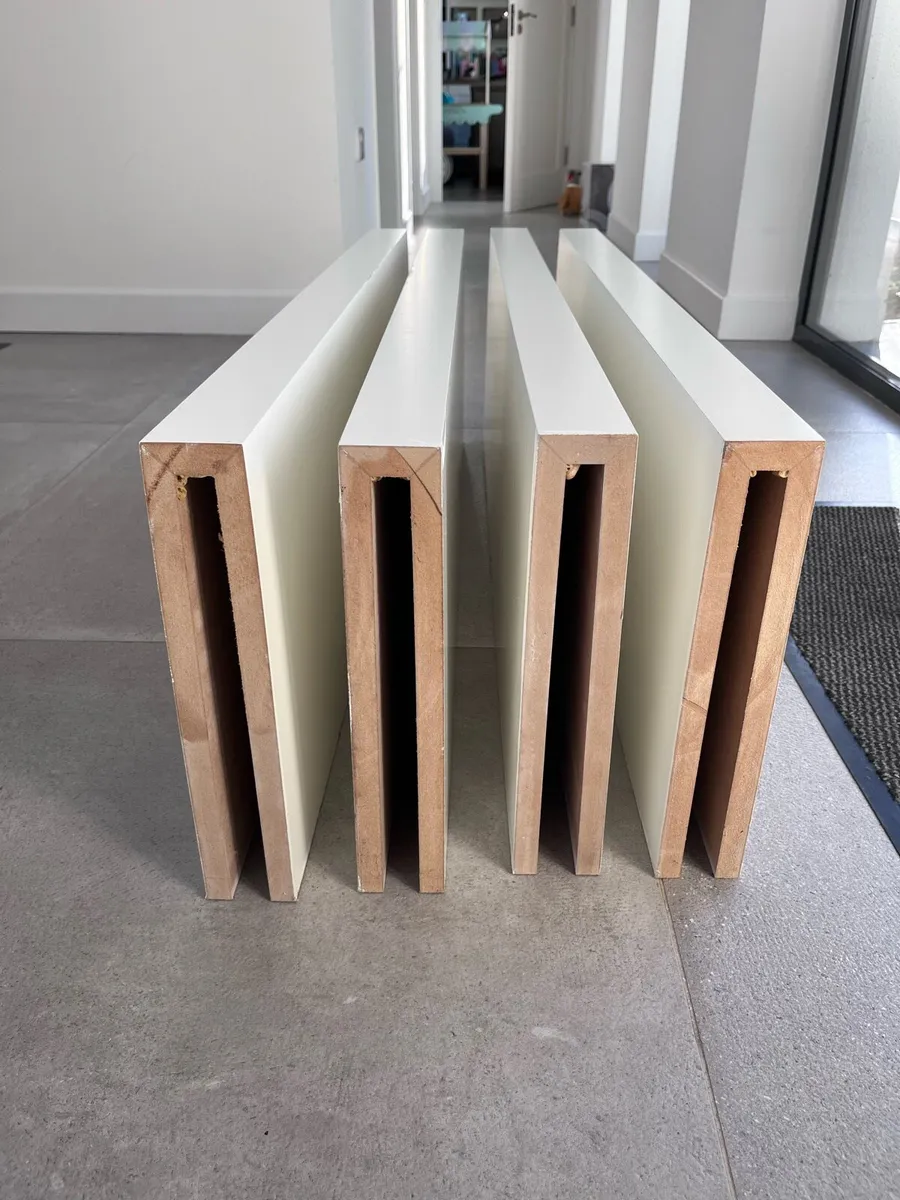 Floating Shelves x 4 - White, MDF - Image 2