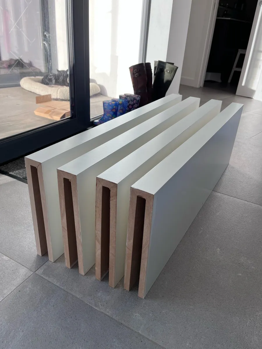 Floating Shelves x 4 - White, MDF - Image 4