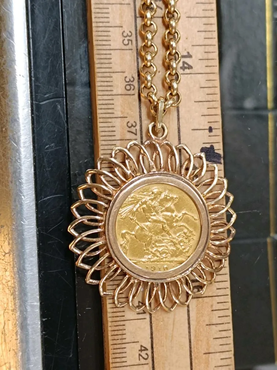 1910 Full Sovereign Necklace - Image 4