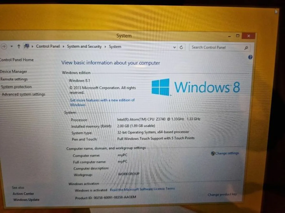 ASUS Laptop Tablet CN9935, Windows 8, 2GB Ram 64GB - Image 4