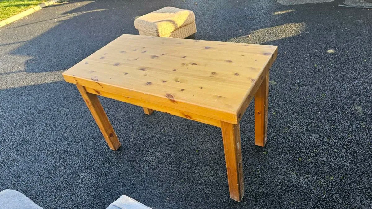 Butcher Block Table - Image 1