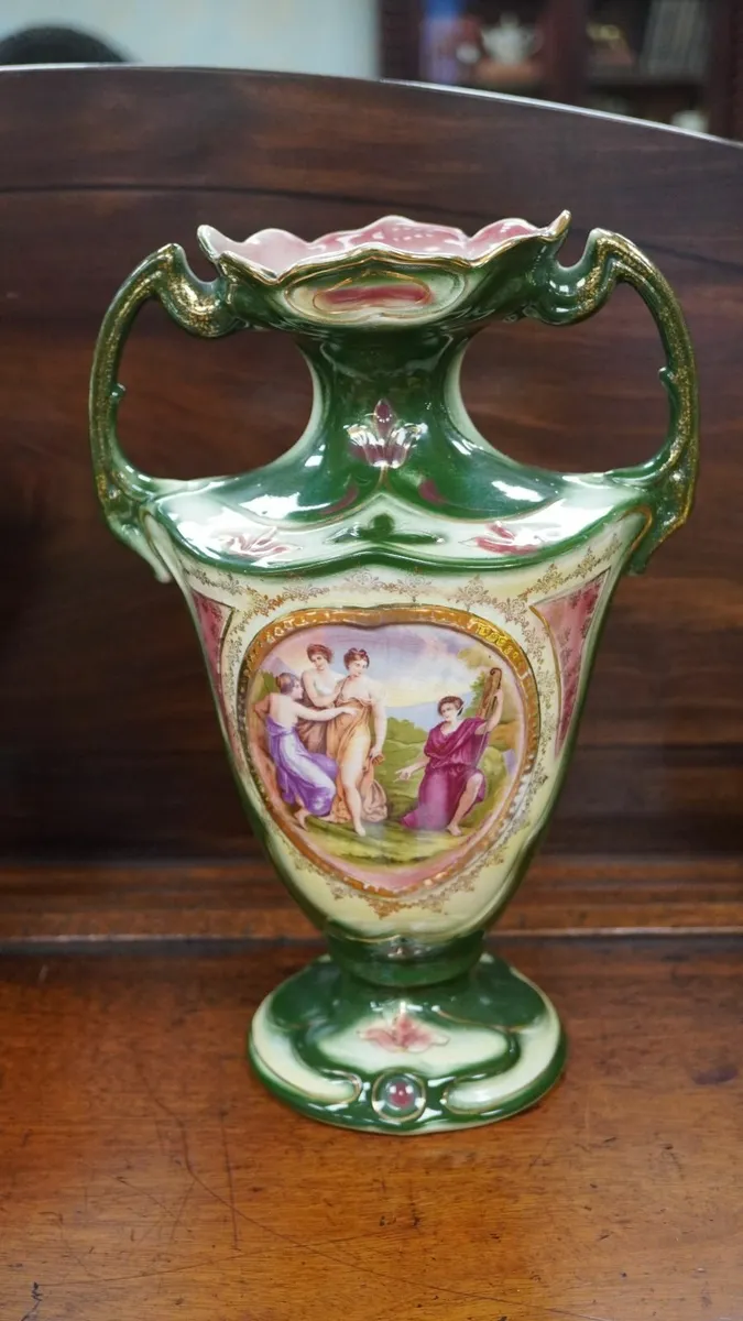 Pair of Antique Bavarian Ware Twin-Handle Display - Image 3