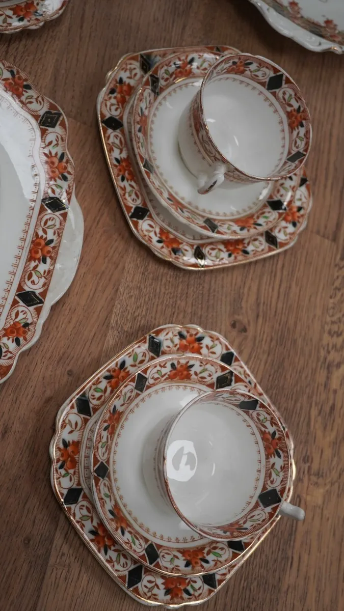 Wellington China Imari Tea Set (18pc)  c.1890-1920 - Image 4