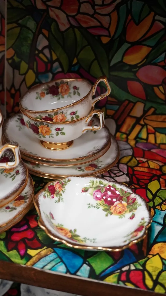Arklow Rose & Gold_Fine Irish Bone China Tea Set - Image 2