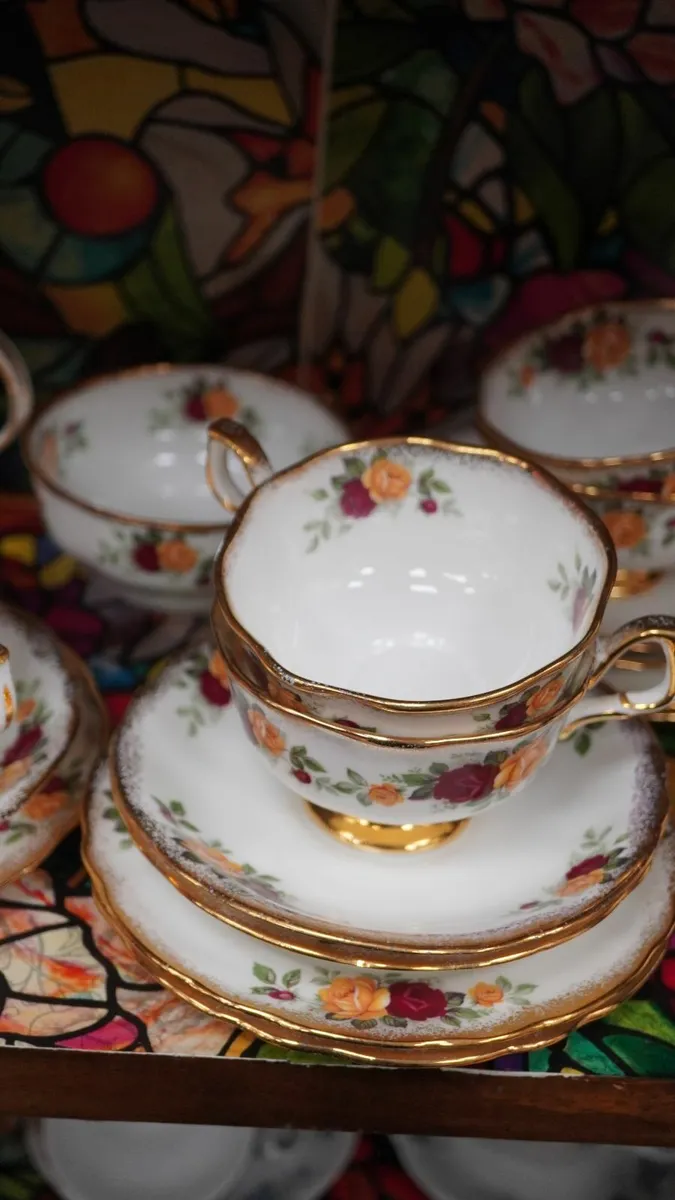 Arklow Rose & Gold_Fine Irish Bone China Tea Set - Image 3