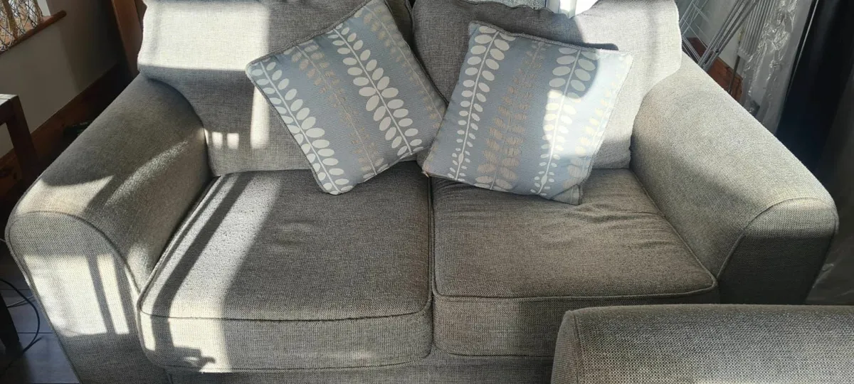 2-Seater & 3-Seater Fabric Sofas – Excellent Cond - Image 2