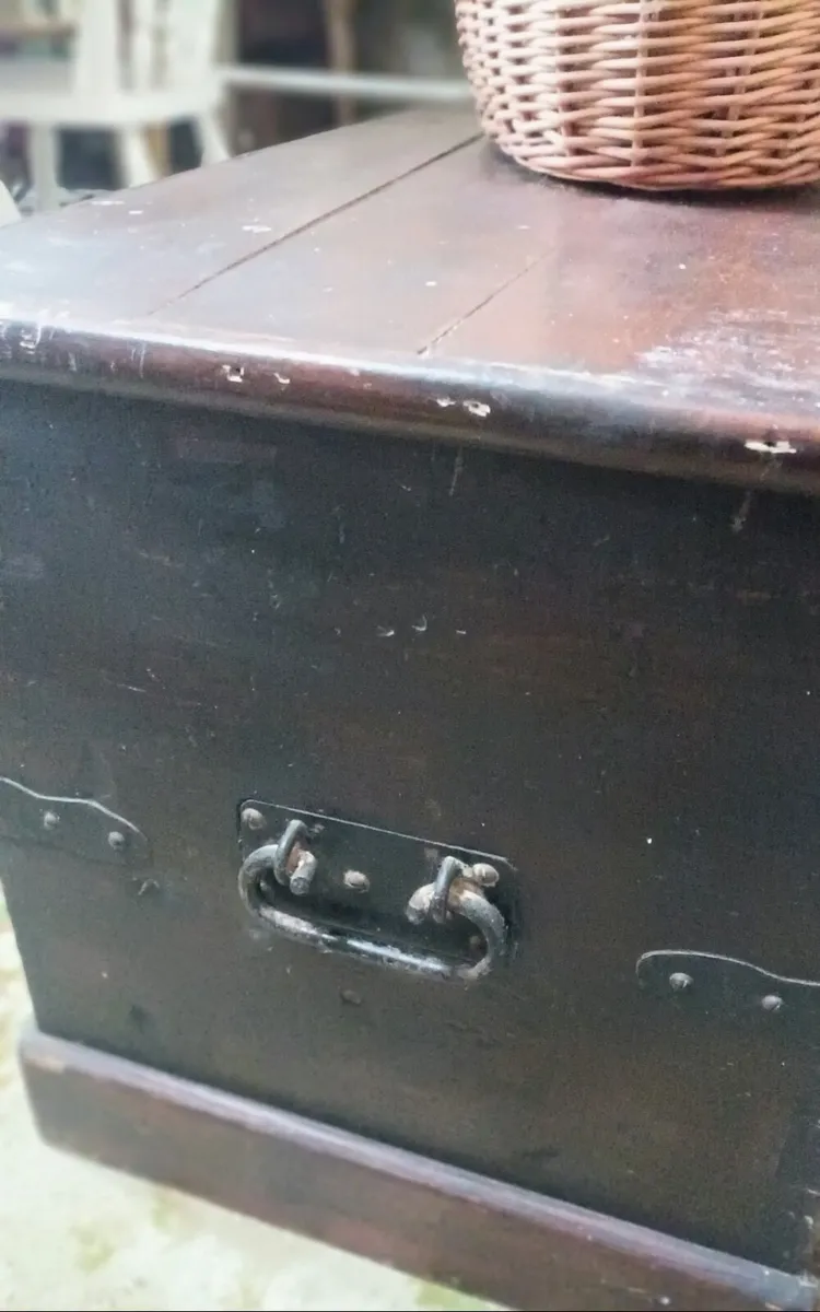 Large Antique Trunk - Image 2
