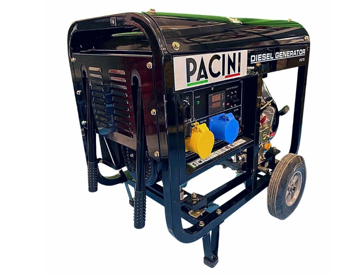 8.0kva Diesel Site Generator  Key or Pull Start - Image 1