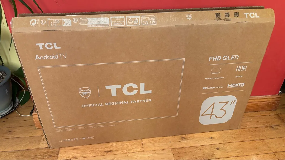 43 inch TCL QLED Android Smart TV - Brand New - Image 1