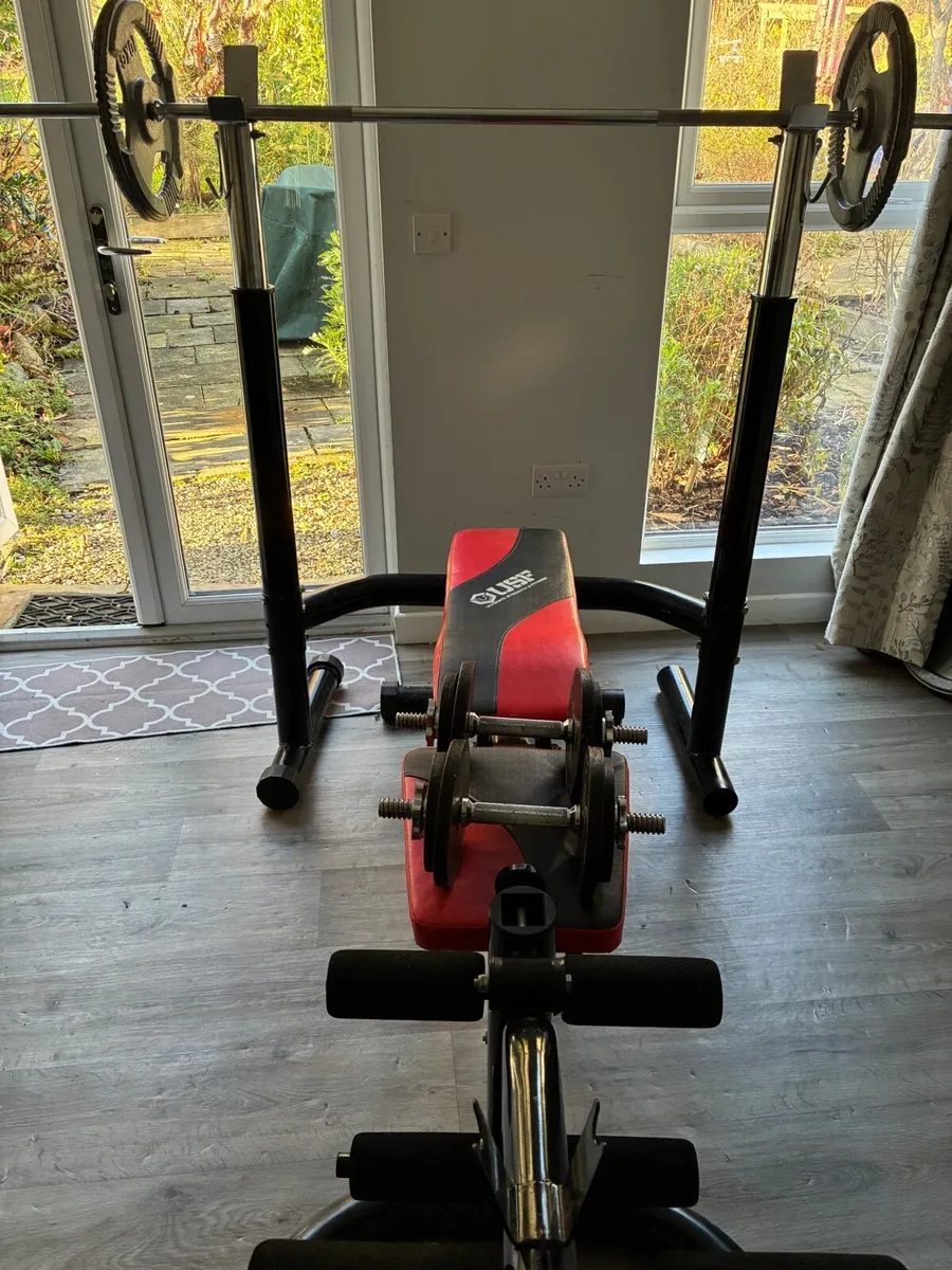 Weights Bench and Weights - Image 1