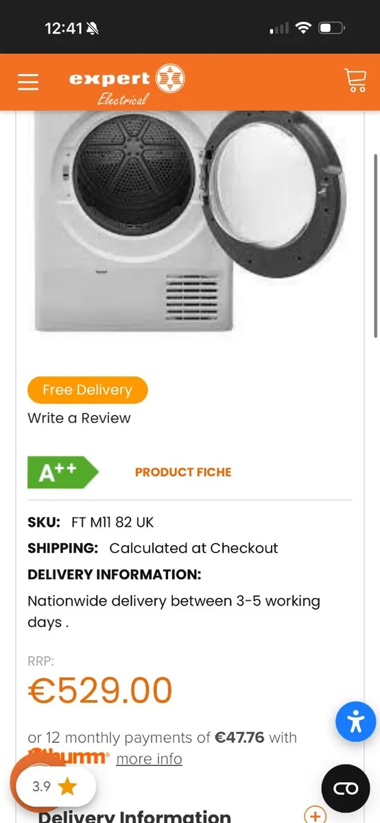 Whirlpool 8kg Heat Pump Dryer | A++ Energy Rating - Image 3