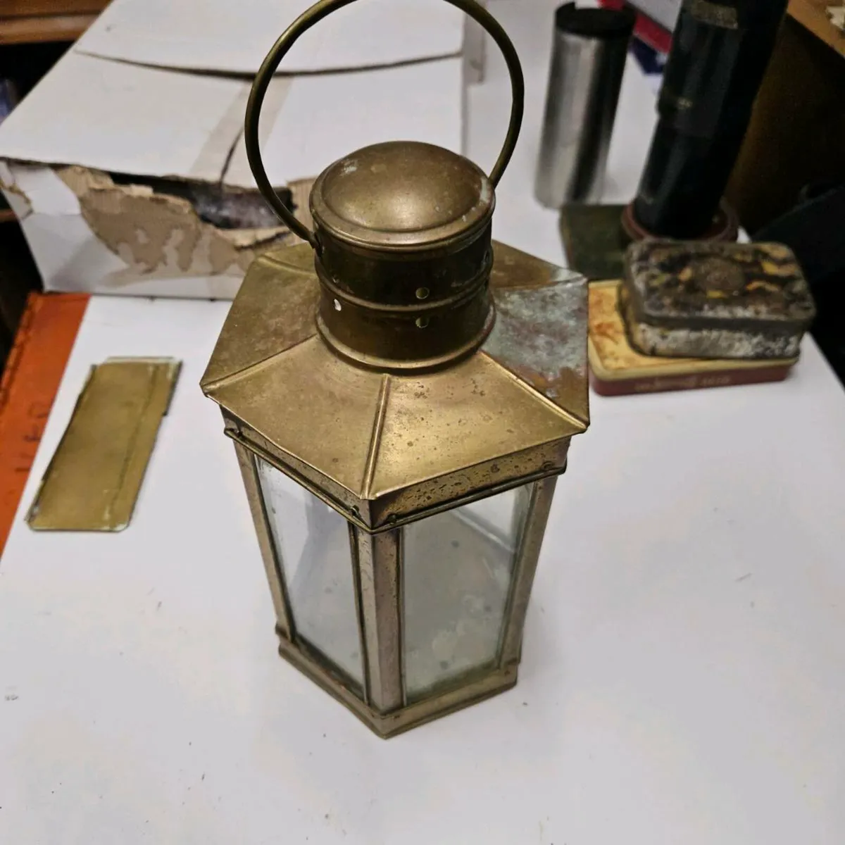 Antique Brass lantern - Image 1