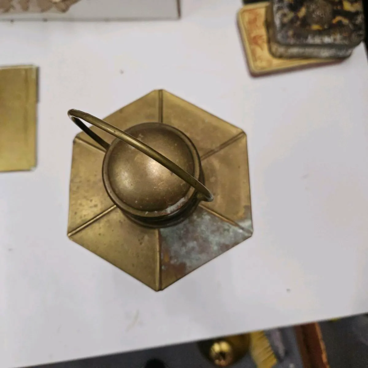 Antique Brass lantern - Image 2