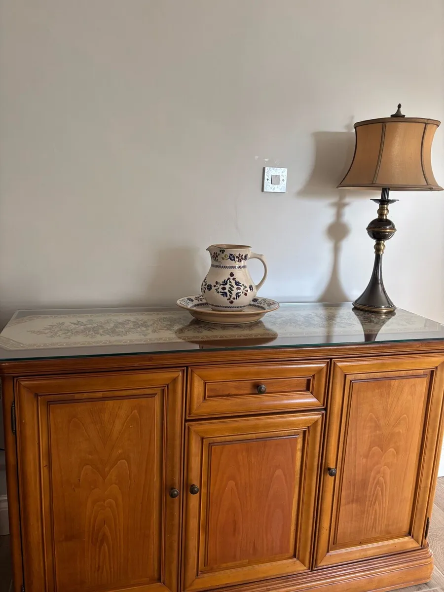 Cherrywood Side Board, Mirror & Corner Unit - Image 1