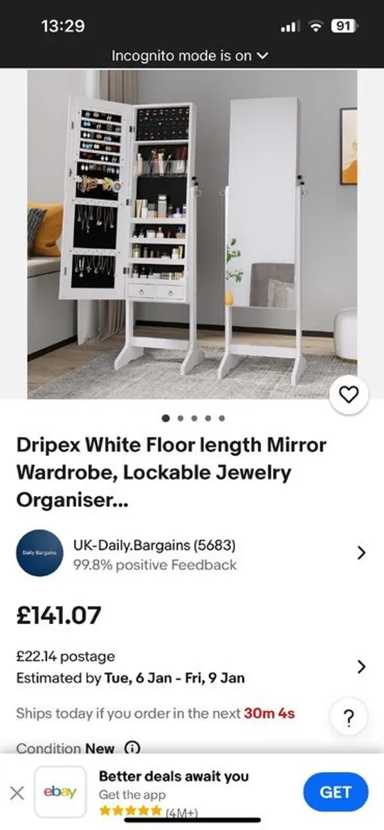 Jewellery wardrobe - Image 1