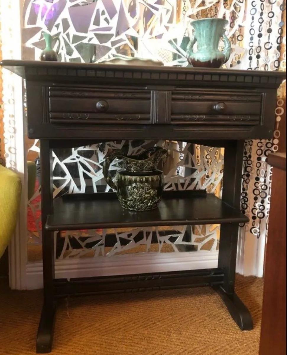 Mid Century Ercol Tall Console Table. - Image 2