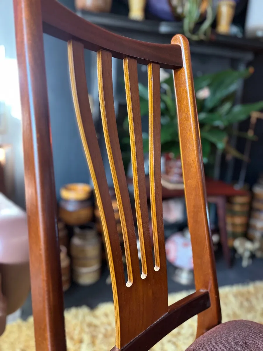 Mid Century Dining Chairs x 4 - Image 4