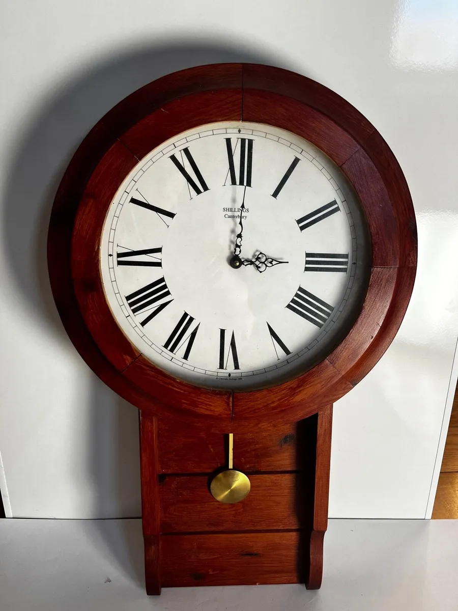 Timber wall clock - Image 1