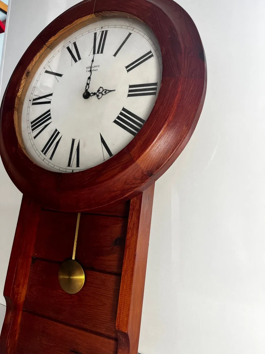 Timber wall clock - Image 3