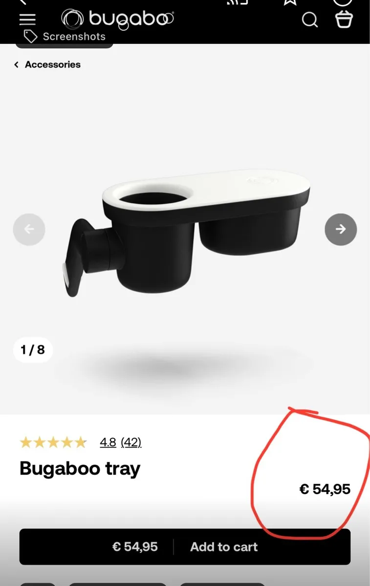 Bugaboo donkey snack tray in swords - Image 3