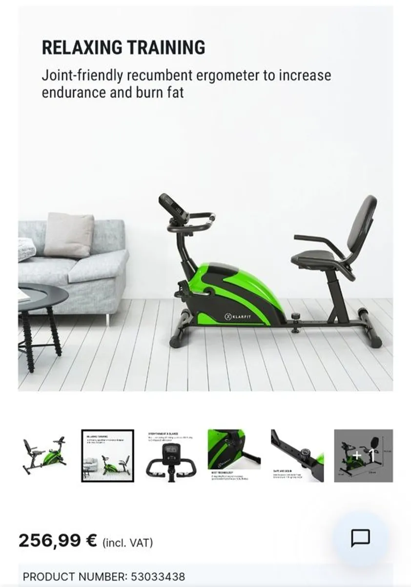 Klarfit exercise Bike - Image 3