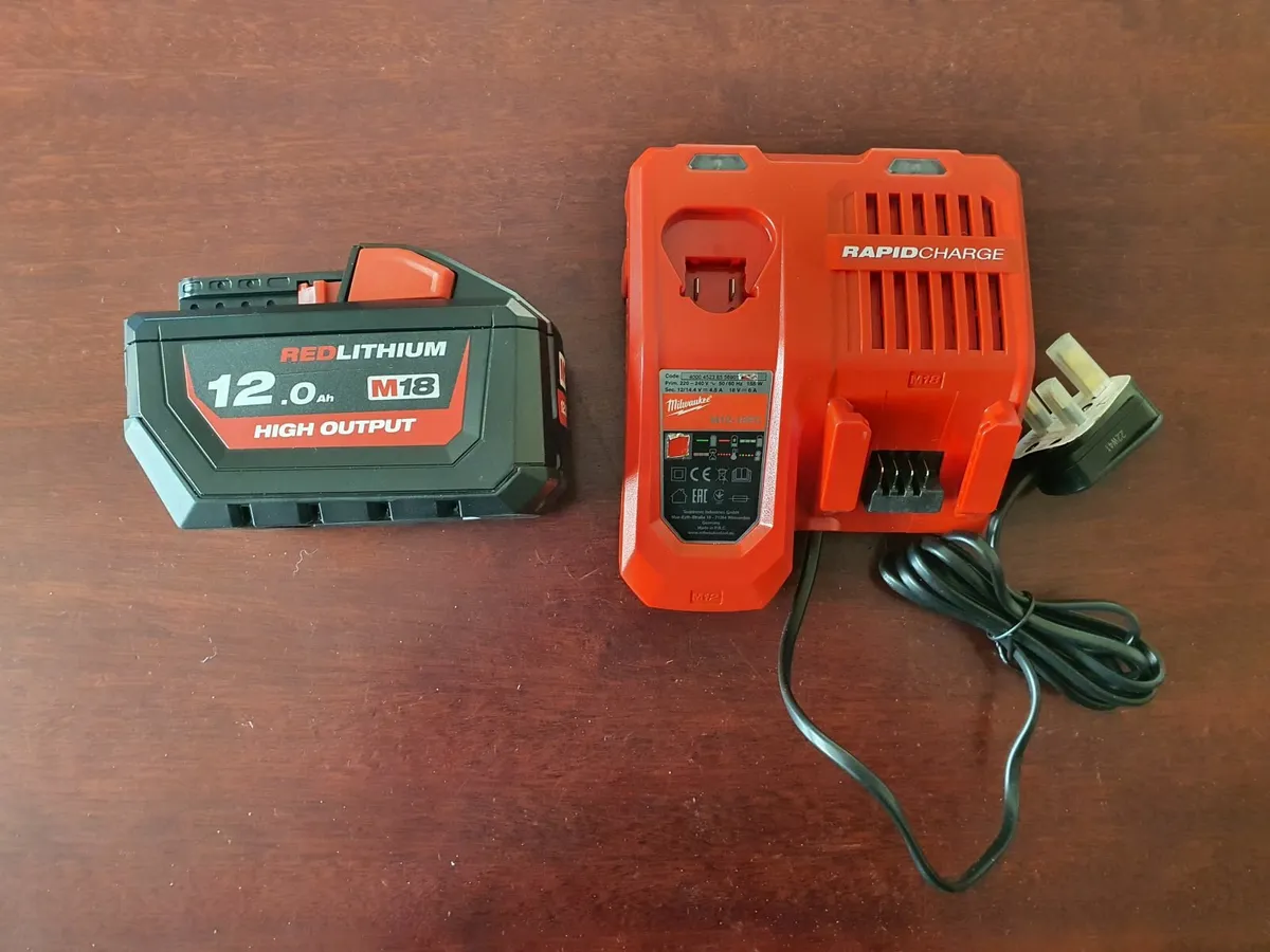 Milwaukee M18 12Ah + 5.5Ah + Fast Charger - Image 1
