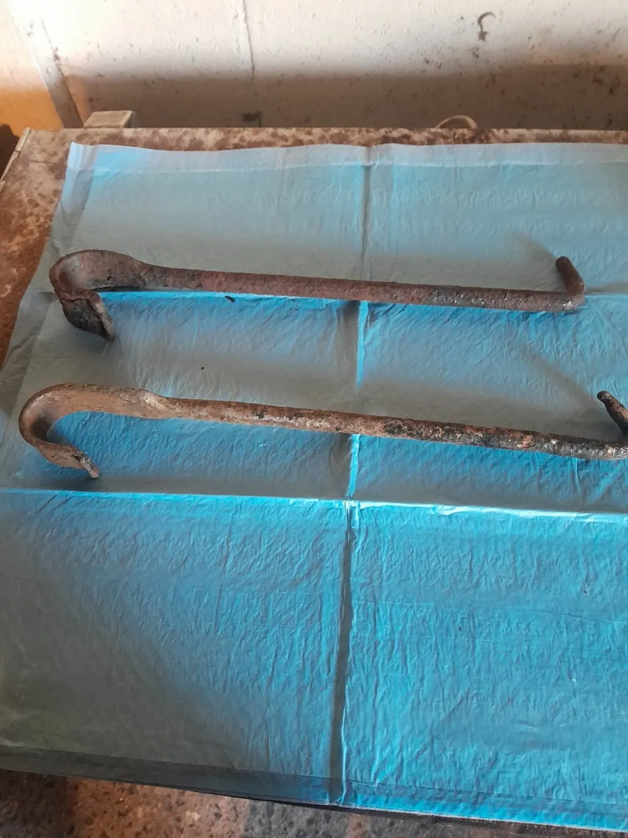 Two vintage fire crane pot hooks - Image 2