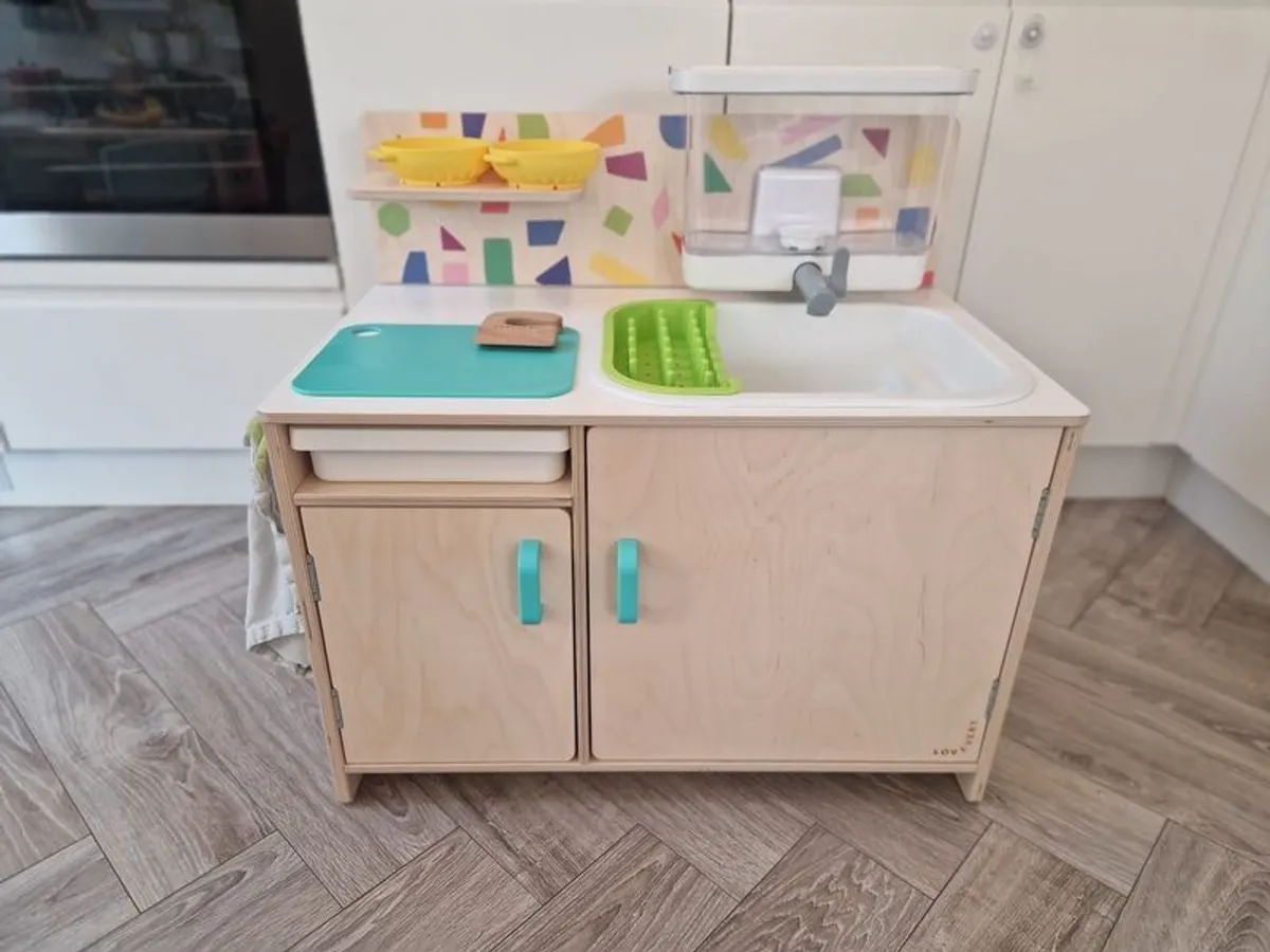 Lovevery Real Life Play Kitchen with Working Sink - Image 1