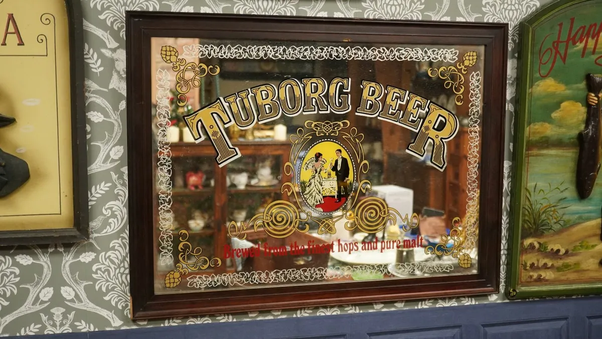 Tuborg Beer Bar Mirror Sign - Image 1